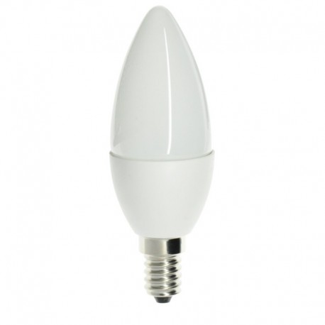 6 Lampes LED C37 E14 220V 5W Blanc Chaud 3000K